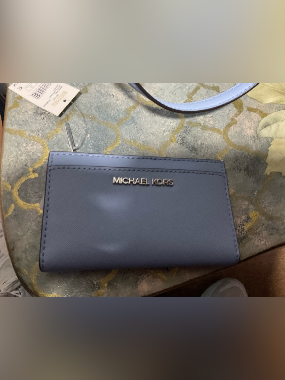 MICHAEL KORS Powder Blue Saffiano Crossbody
